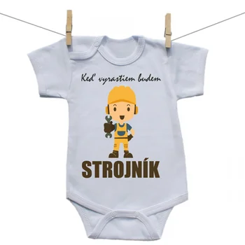 Boodyy Body s krátkym rukávom Keď vyrastiem budem strojník Veľkosť: 74