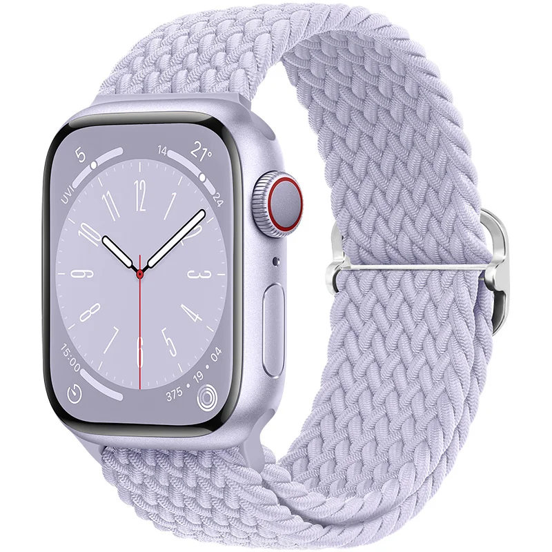 BStrap Elastic Nylon remienok na Apple Watch 38/40/41mm misty purple