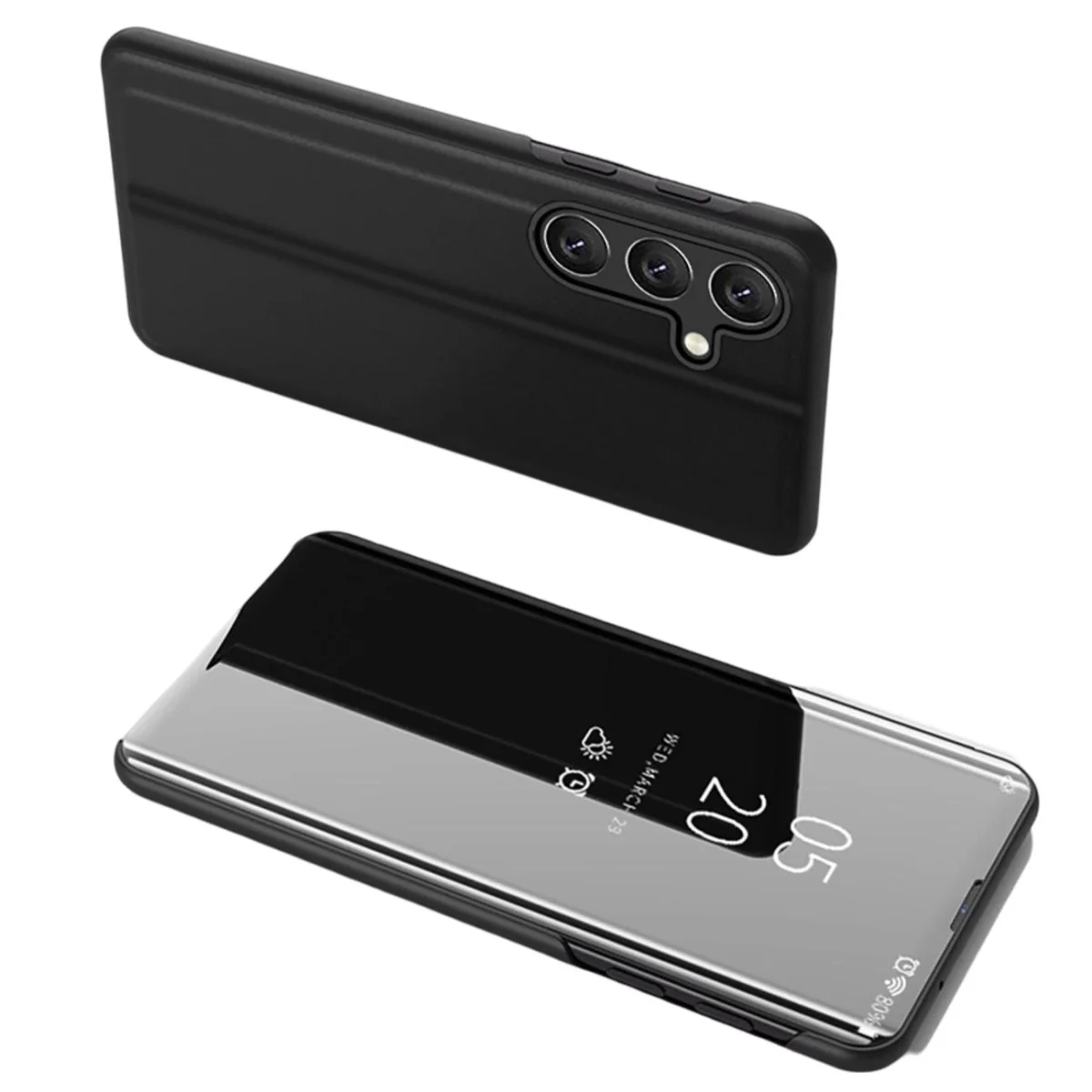 MG Clear View knižkové puzdro na Samsung Galaxy A36, čierne Samsung A36 5G