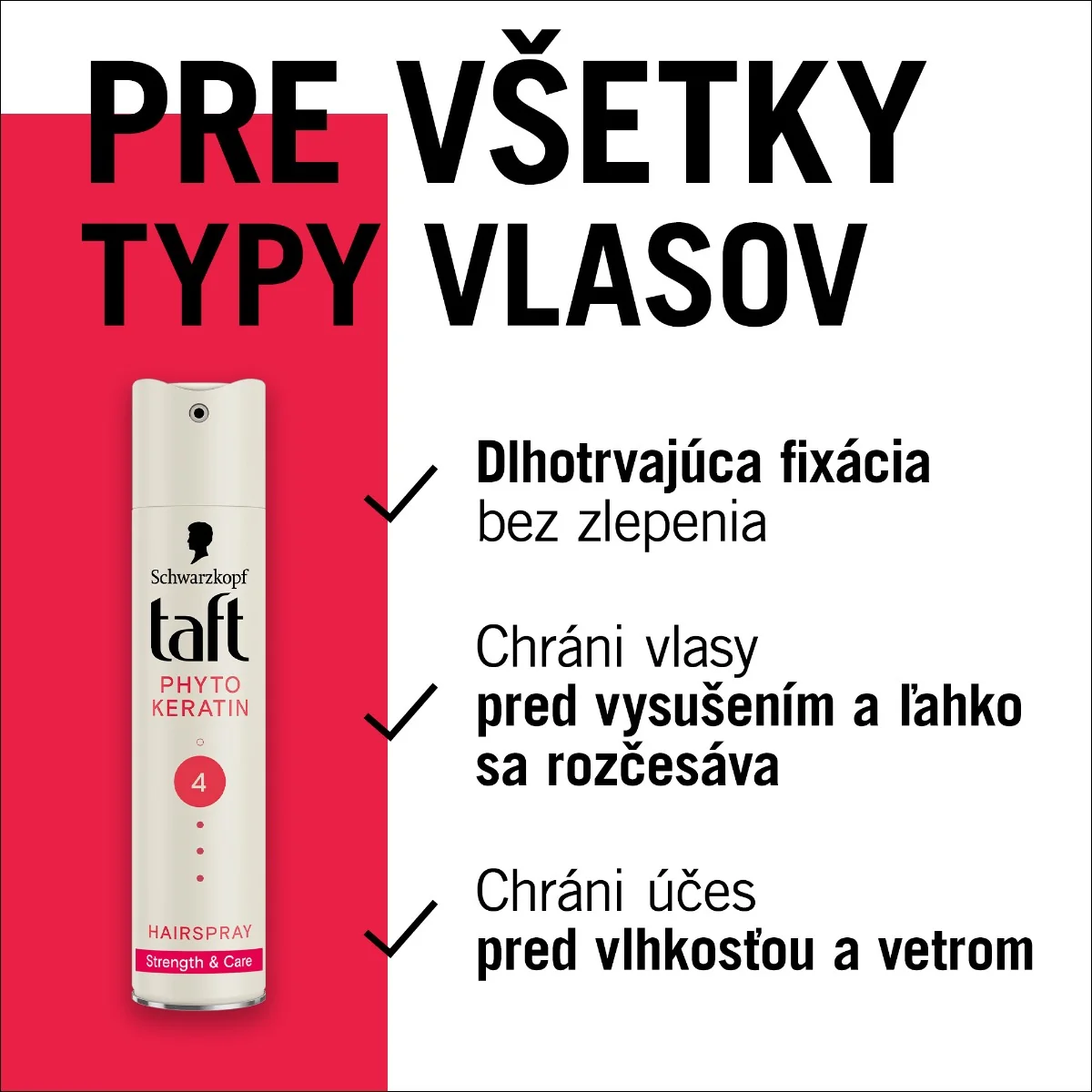 Schwarzkopf Taft Phyto-Keratin lak na vlasy 1×250 ml, lak na vlasy