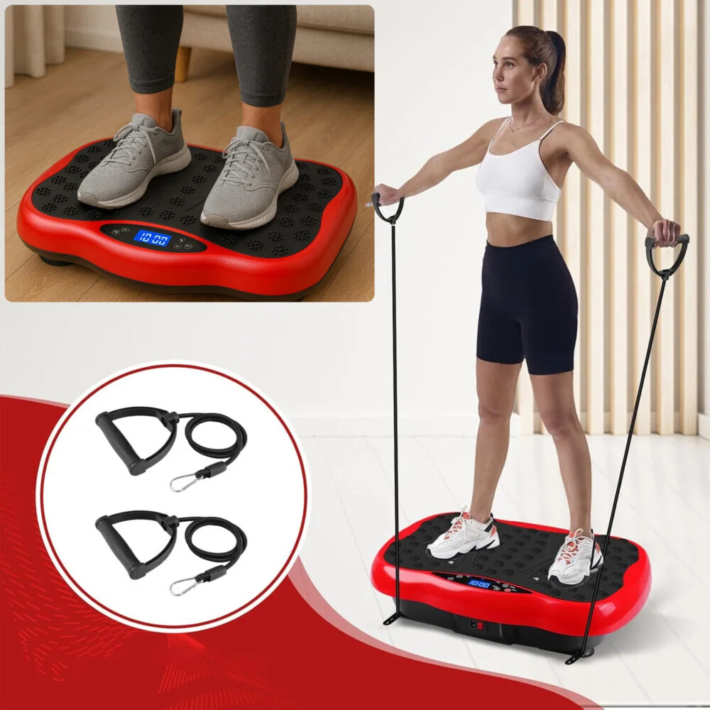 Vibračná plošina Vibro Slim 550 s diaľkovým ovládaním - čierna