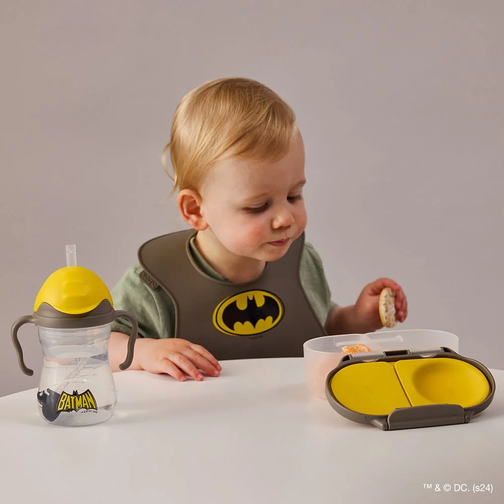 Hrnček so slamkou 240 ml Batman, od 6 mesiacov