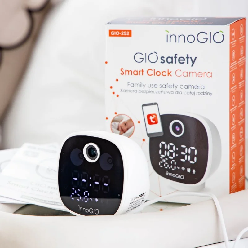 innoGIO domáca Smart Wi-fi kamera GIOsafety Clock