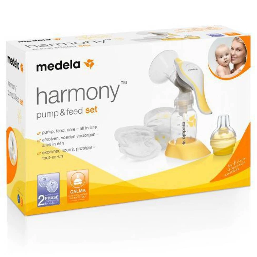Medela Harmony Pump & Feed Set manuálna odsávačka mlieka + Calma