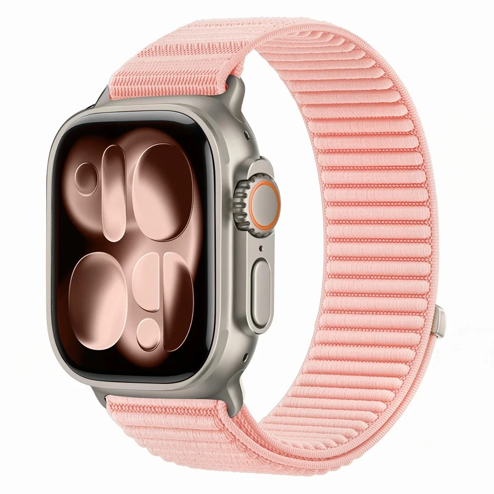 Tech-Protect Nylon Loop remienok na Apple Watch 40/41/42mm, blush pink