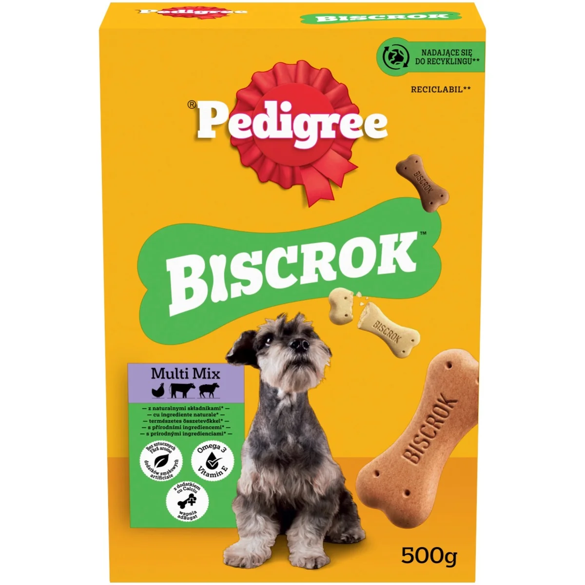 PEDIGREE pochúťka Biscrok 500g 1×150 g, pochúťka pre psy