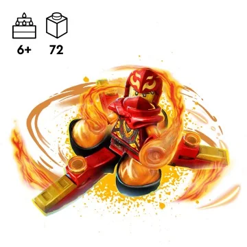 LEGO® NINJAGO® 71777 Kaiov dračí Spinjitzu útok 1×1 ks, lego stavebnica