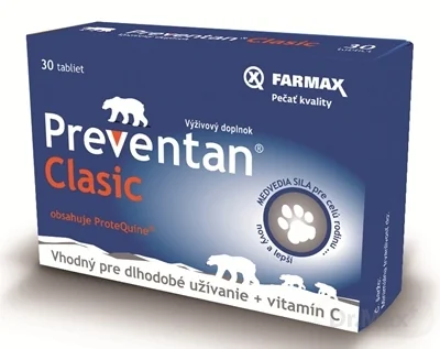 FARMAX Preventan Clasic + vitamín C 1×30 tbl, výživový doplnok