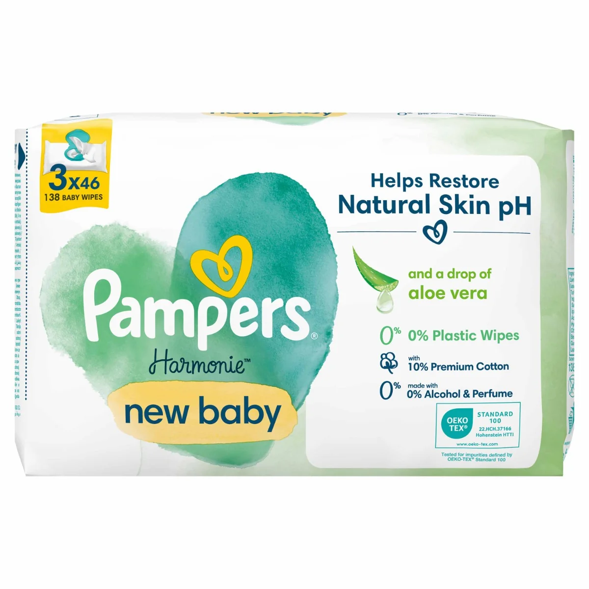 PAMPERS HARMONIE NEW VLH.OBRUSKY 138KS 1×138 ks, vlhčené obrúsky