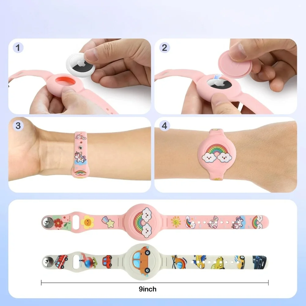 Tech-Protect Smooth Kids remienok na Apple AirTag 1/2 2ks, farebný
