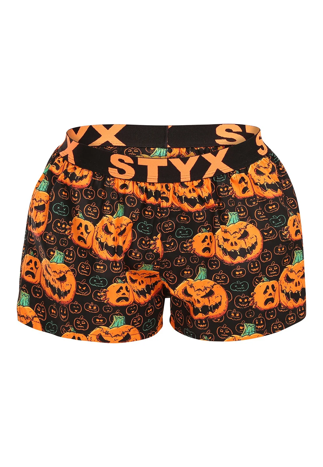 Dámske trenky art športová guma Halloween tekvica (T1755) L