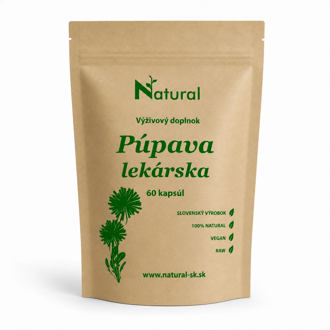 Púpava lekárska - 530 mg - 60 kapsúl
