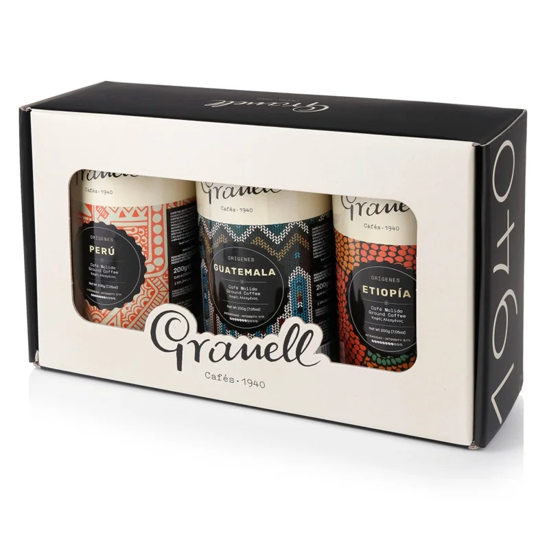 Granell Darčekový Set Orígenes - Guatemala,Peru,Etiópia 3 plechovky po 200g