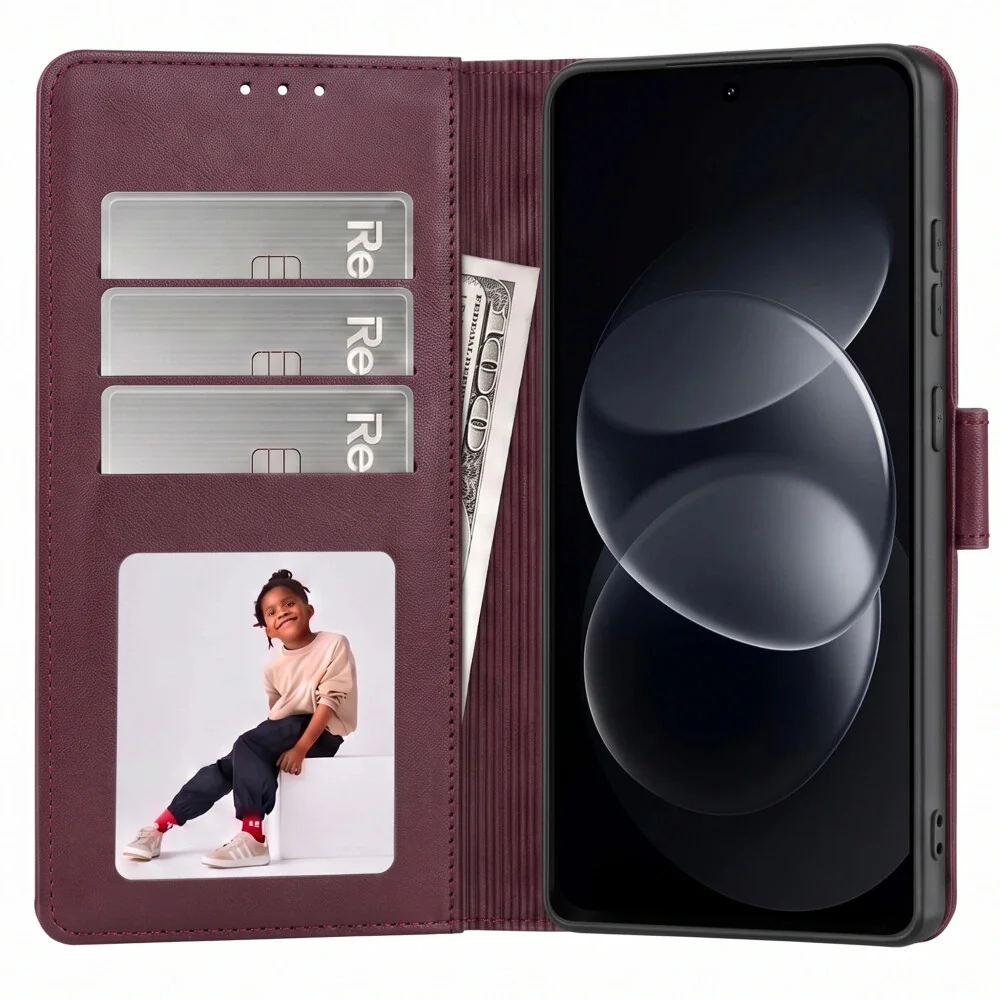 Tech-Protect Wallet knižkové puzdro na Xiaomi Redmi Note 17 Pro 5G, mulberry