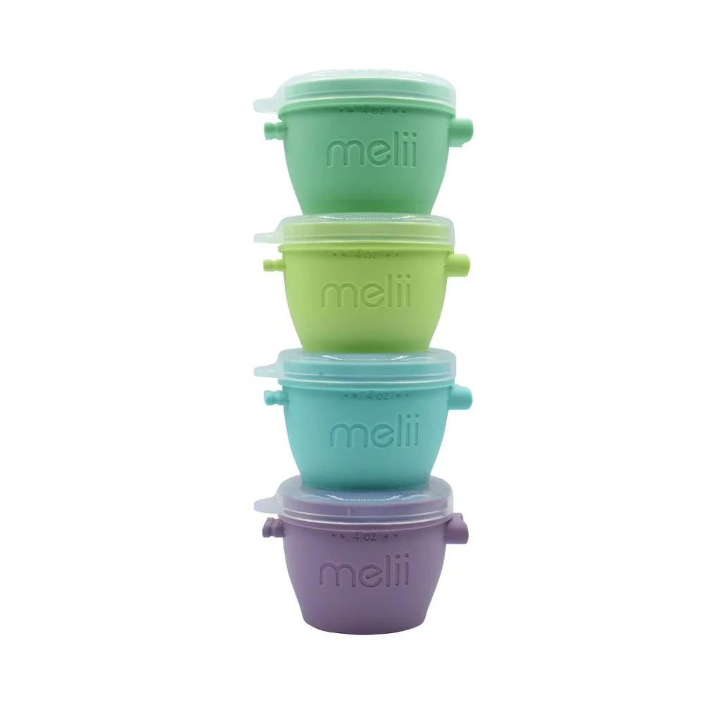 Silikónové kelímky na potraviny Snap&Go 118 ml, 4 ks silikón, stohovateľné