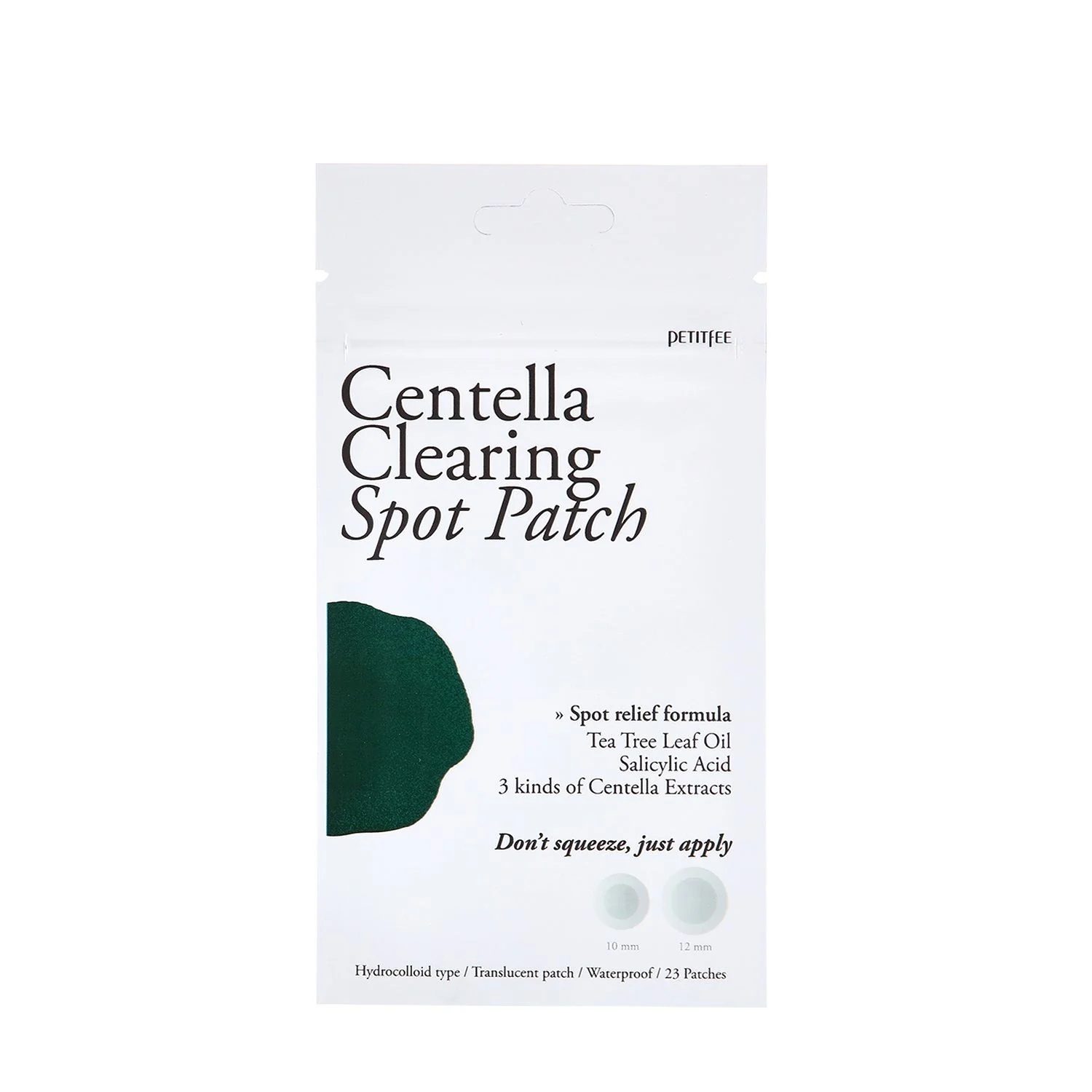 Petitfee & Koelf Centella Clearing Spot Patch 23 pcs / 1 sheet 1×1 ks, protizápalové bodové náplasti