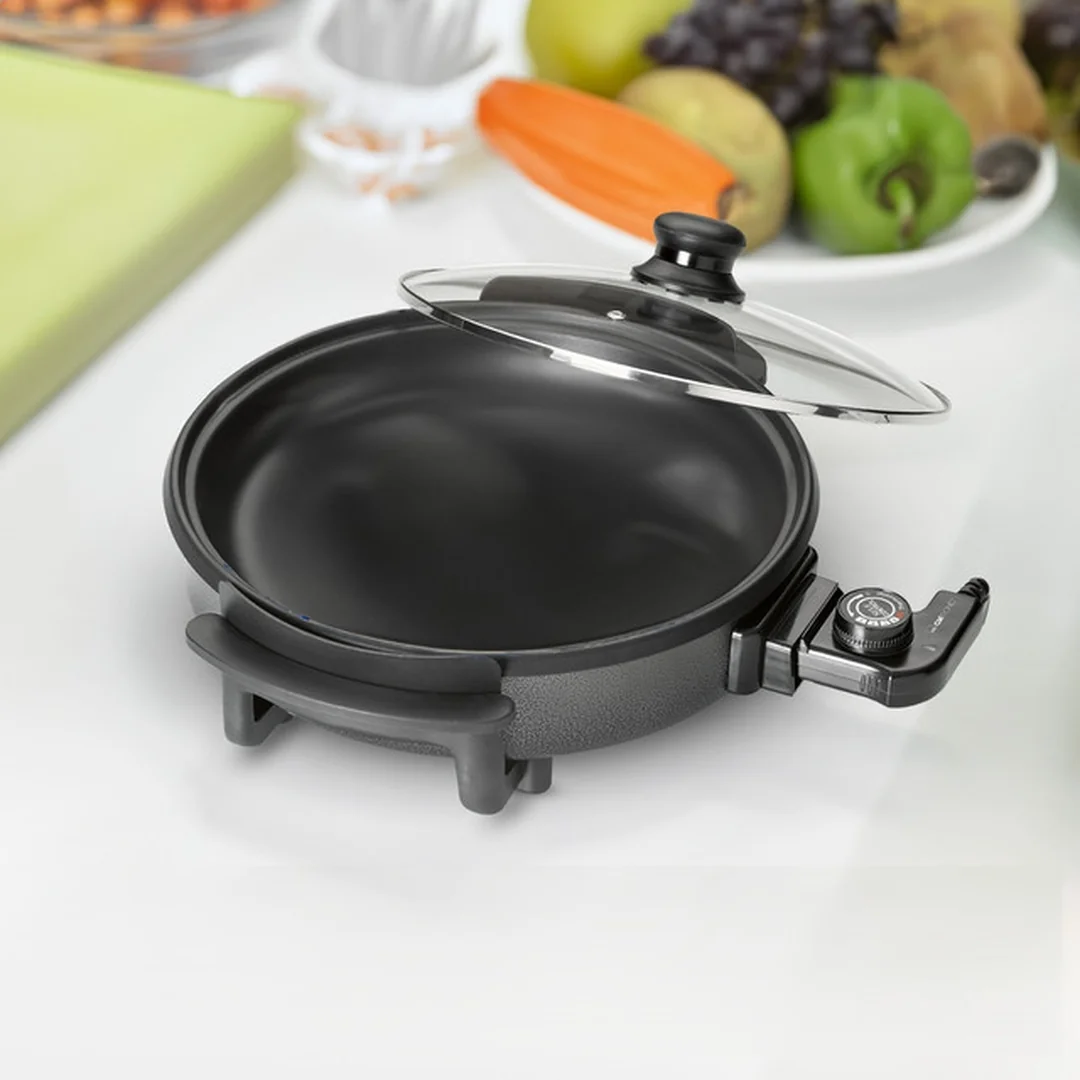 Clatronic PP 3401 párty panvica 32 cm, 1500 W, sklenená pokrievka