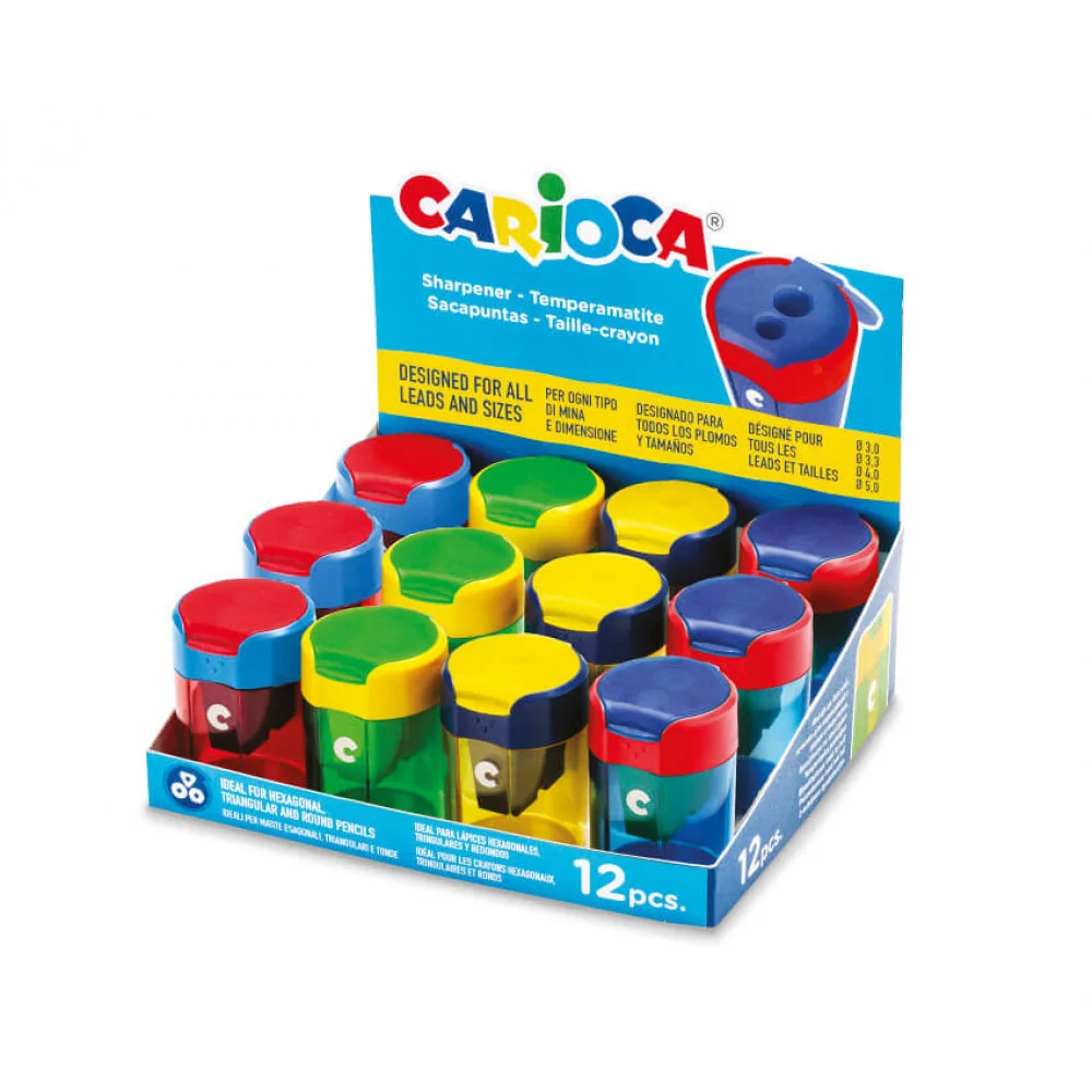 Carioca Farbičky MAXI trojhranné 6ks + strúhatko
