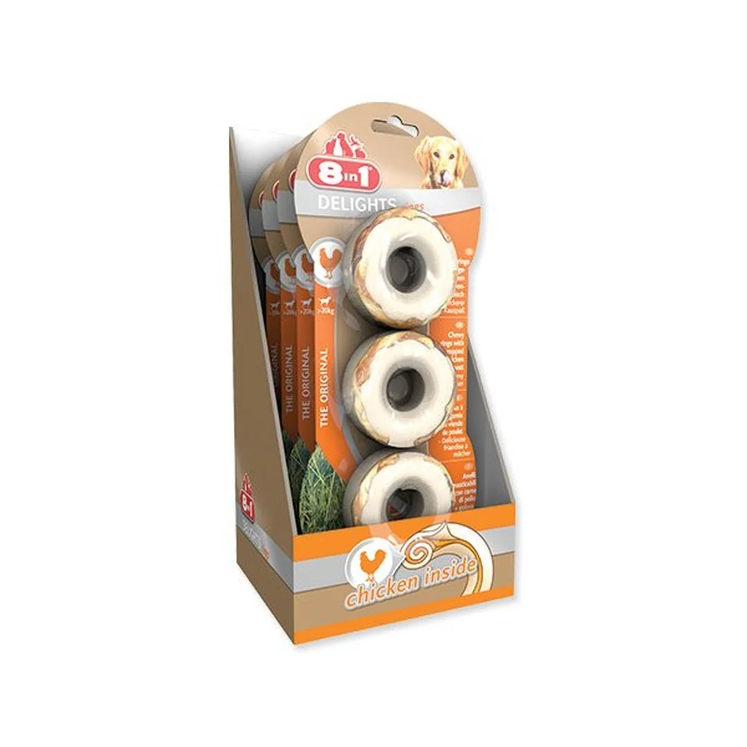 Pochúťka 8in1 Delights krúžok žuvacia 3ks