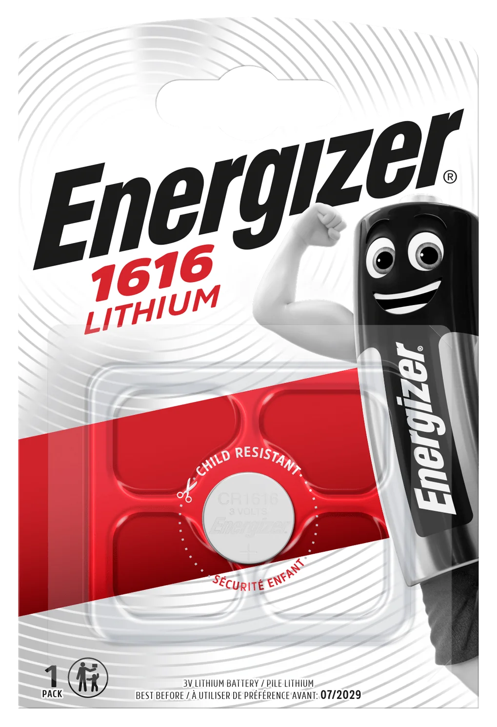 Energizer CR1616 1ks lítiová gombíková batéria EN-E300163700