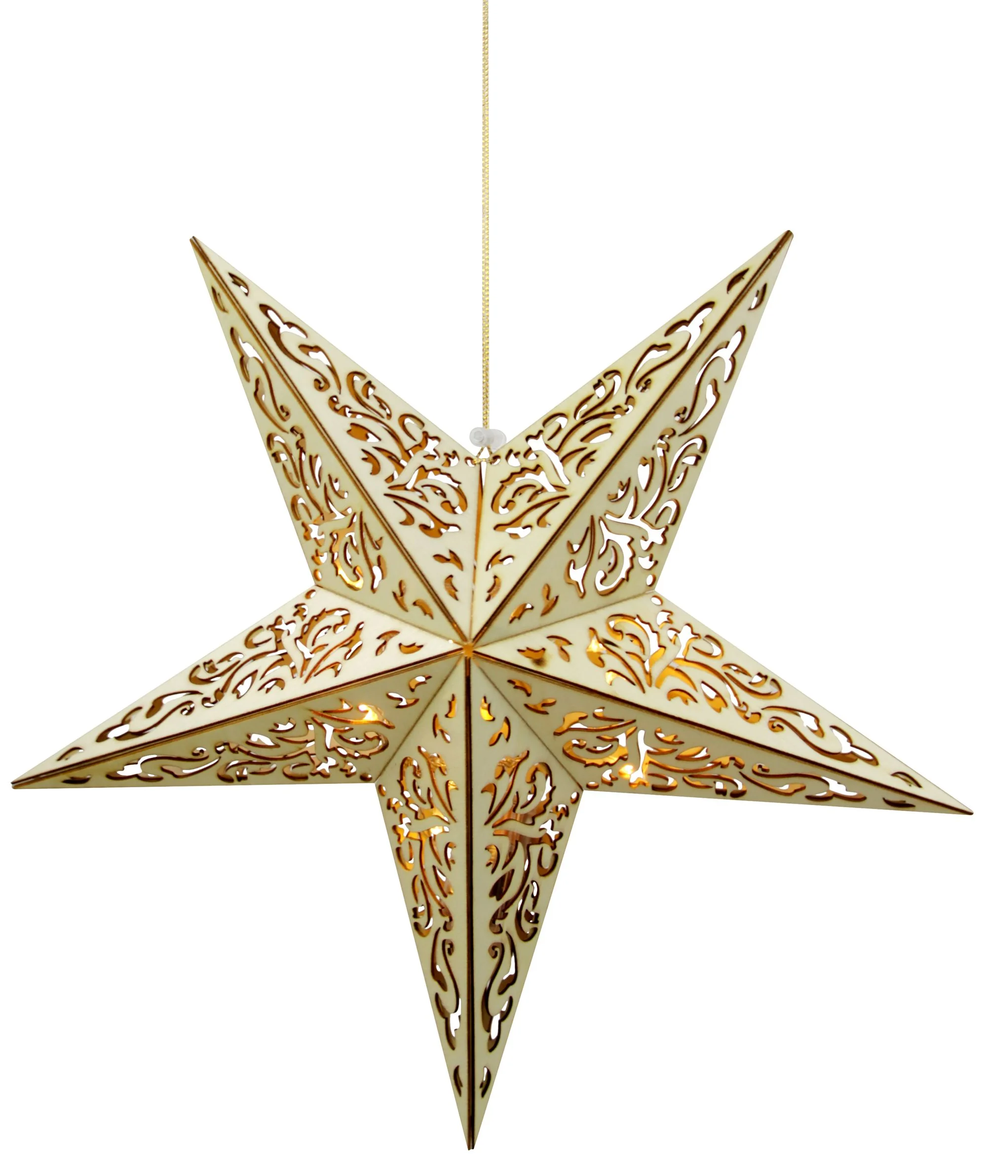 MagicHome vianočná LED hviezda, 1 ks 10 LED, teplá biela, 3xAA, diaľkový ovládač, 40 cm
