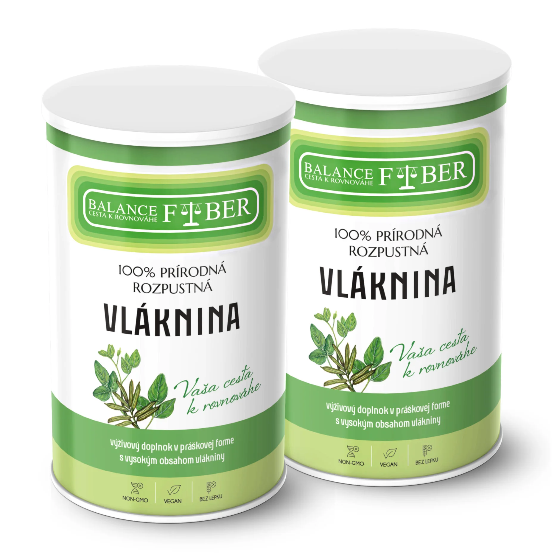 ASP Balance Fiber 100 % prírodná rozpustná vláknina 2 x 120 g