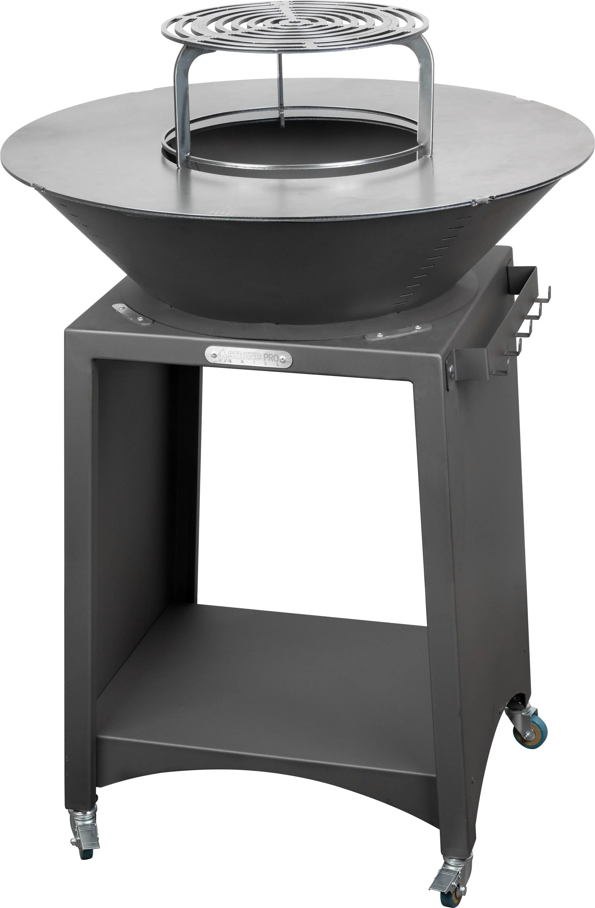 Strend Pro gril s ohniskom Fiesta, 1 ks Oceľ, antracit, priemer 75 cm