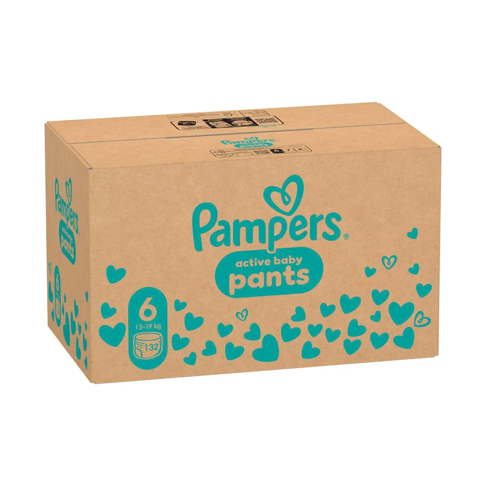 Pampers Pants MP S6 13-19kg 1×132 ks, detské plienkové nohavičky