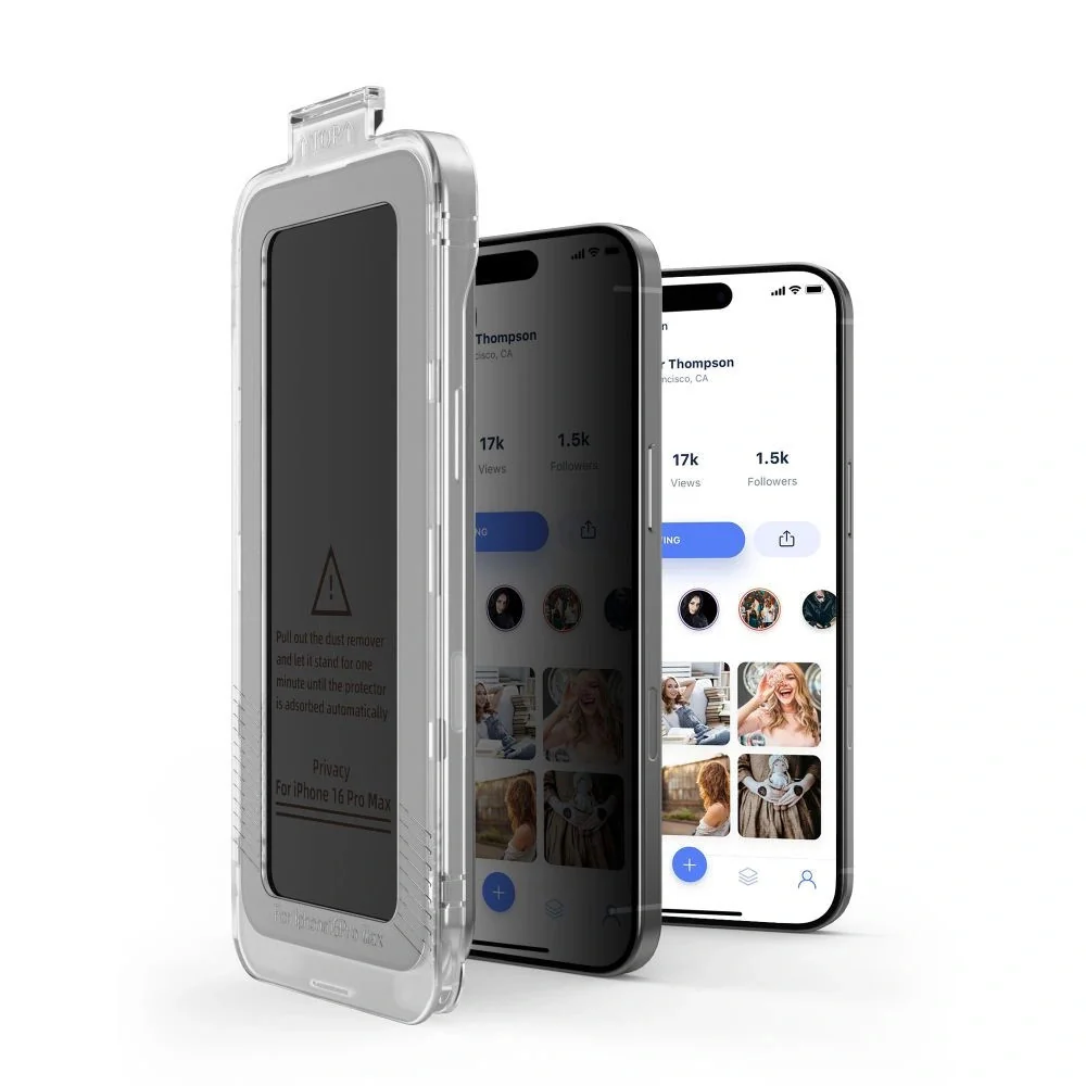Tech-Protect Quick Set Spy 2x ochranné sklo na iPhone 13 / 13 Pro / 14 / 16e / 16e