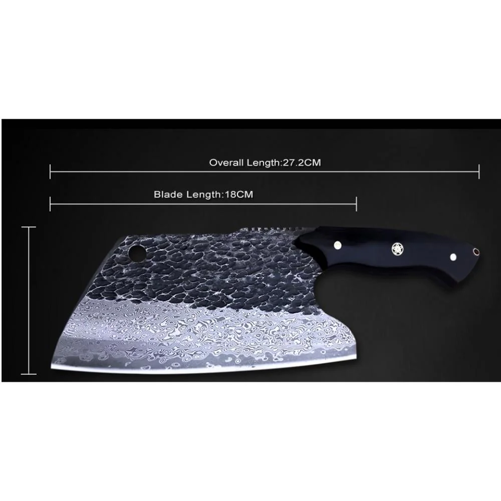 Damaškový kuchynský sekáčik Hideki 27cm, 18cm čepeľ