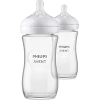 Philips AVENT Fľaša Natural Response sklenená 240 ml, 1m+ 2 ks