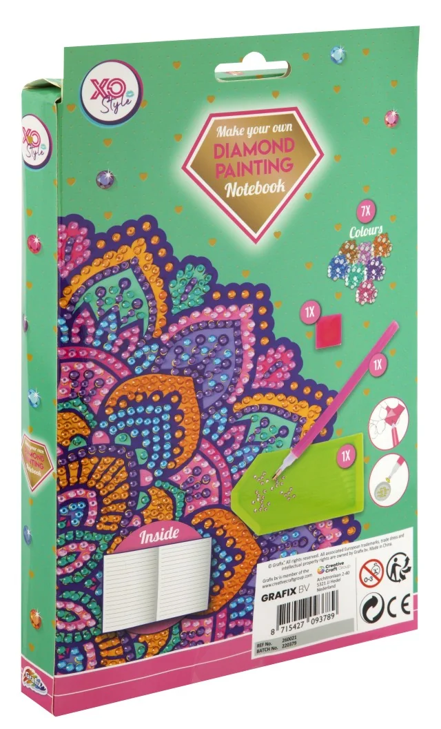 Alltoys Diamantový maľovaný diár A5 1×1 ks, hračka