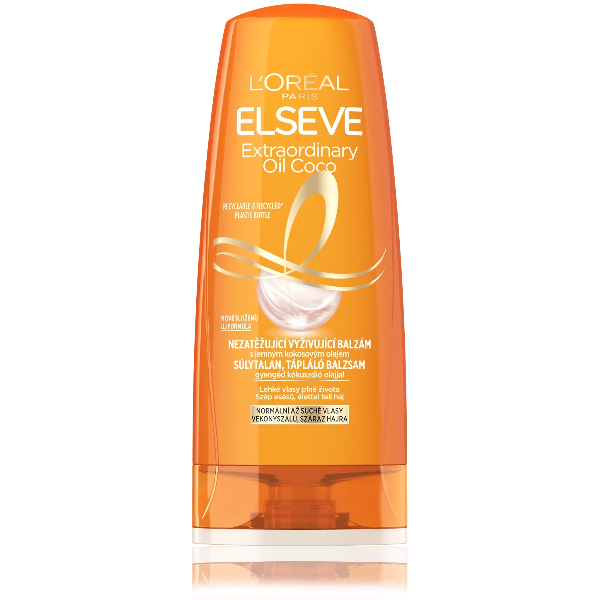 L'Oréal Paris Elseve Extraordinary Oil Coco balzam, 200 ml 1×200 ml, balzam s kokosovým olejom