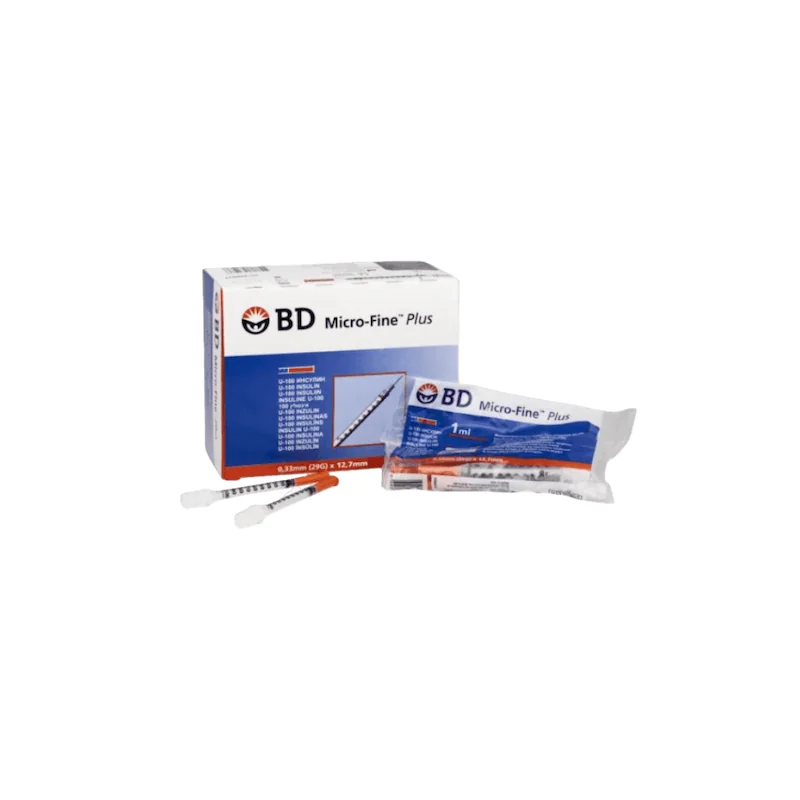 Inzulínové striekačky BD Micro – Fine Plus 100 ks - 1 ml U-100, 30G x 8 mm