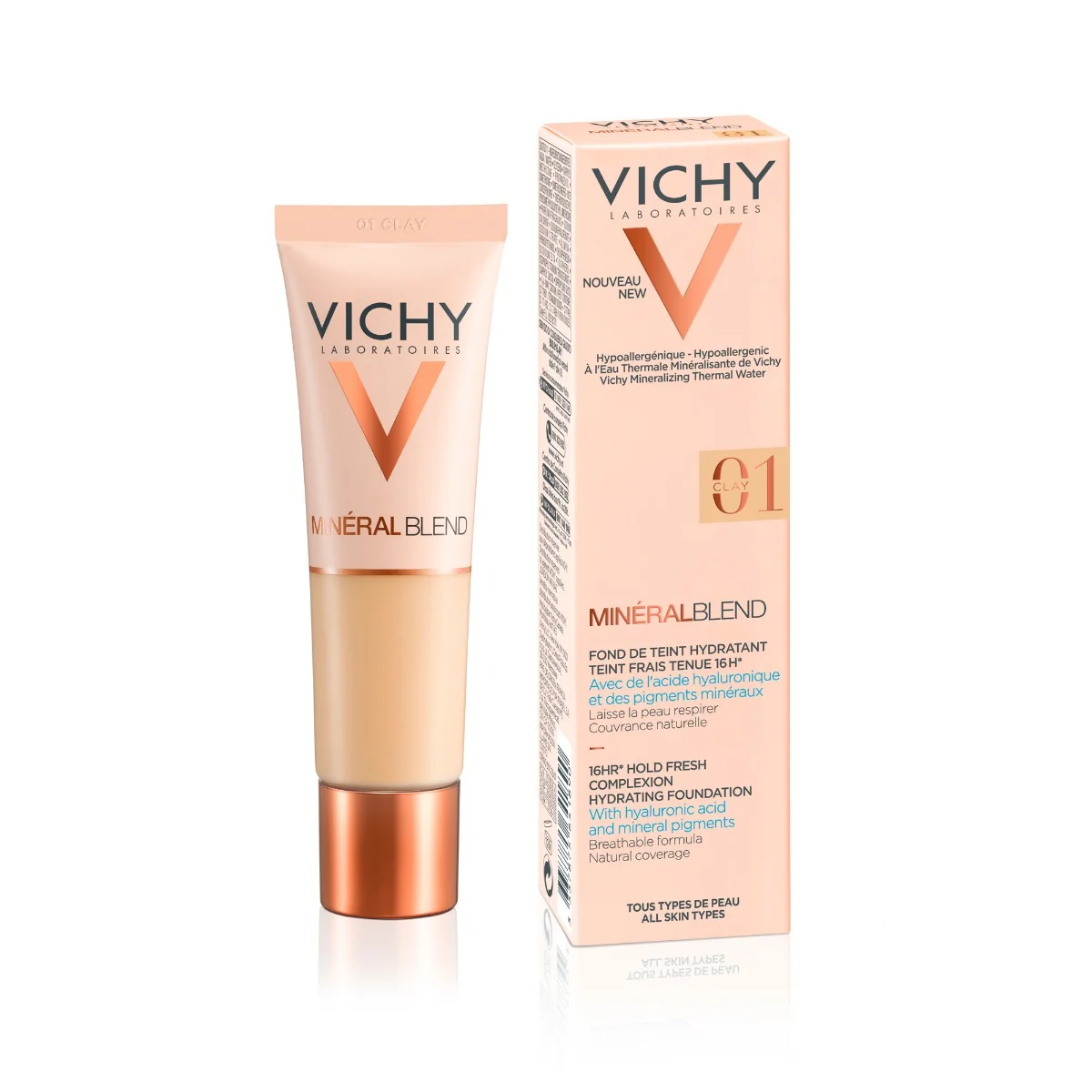 VICHY MinéralBlend hydratačný make-up 01 30 ml 1×30 ml, hydratačný make-up