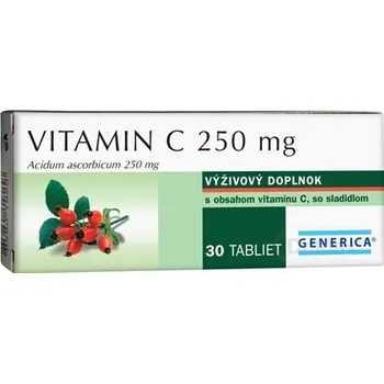 GENERICA Vitamin C 250 mg 1×30 tbl, vitamín C