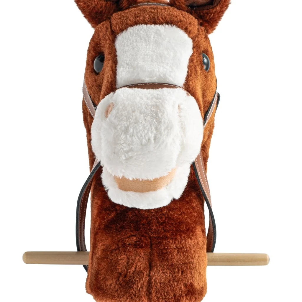 Hobby Horse so zvukom a kolieskami Bruno Baby Mix Brown , 20C56548