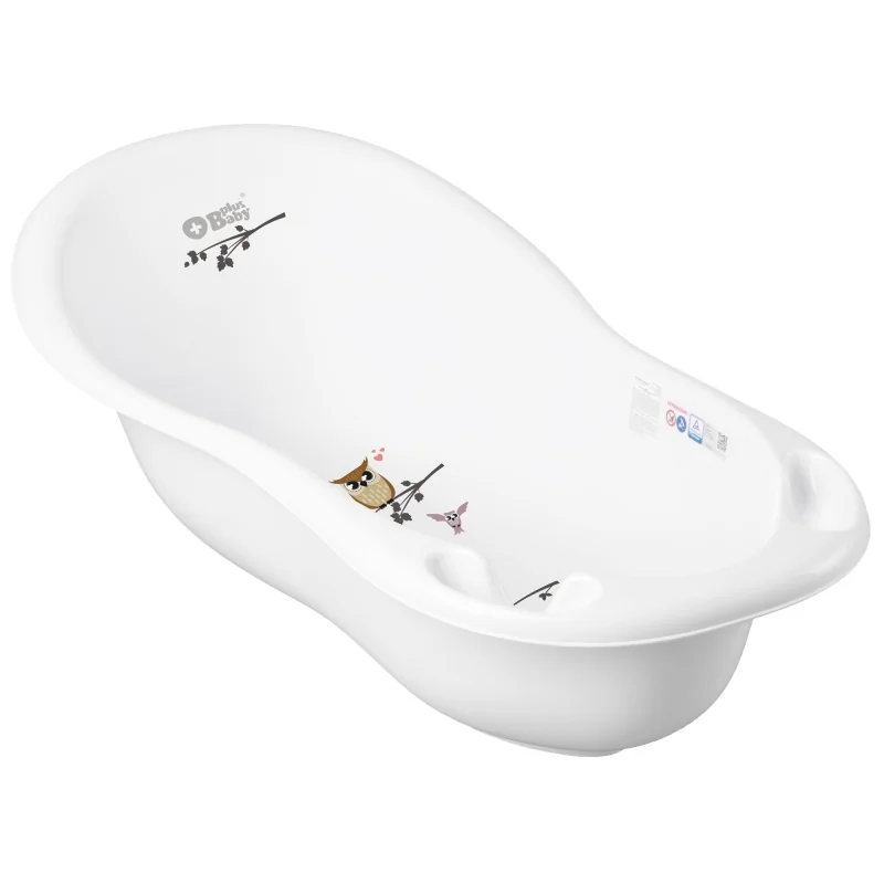 TEGA BABY Plus Baby Vanička malá 86cm Sovička, biela