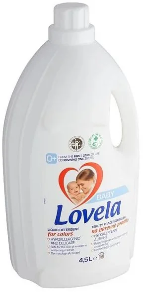 Lovela Baby tekutý prací prípravok na farebnú bielizeň 4500 ml