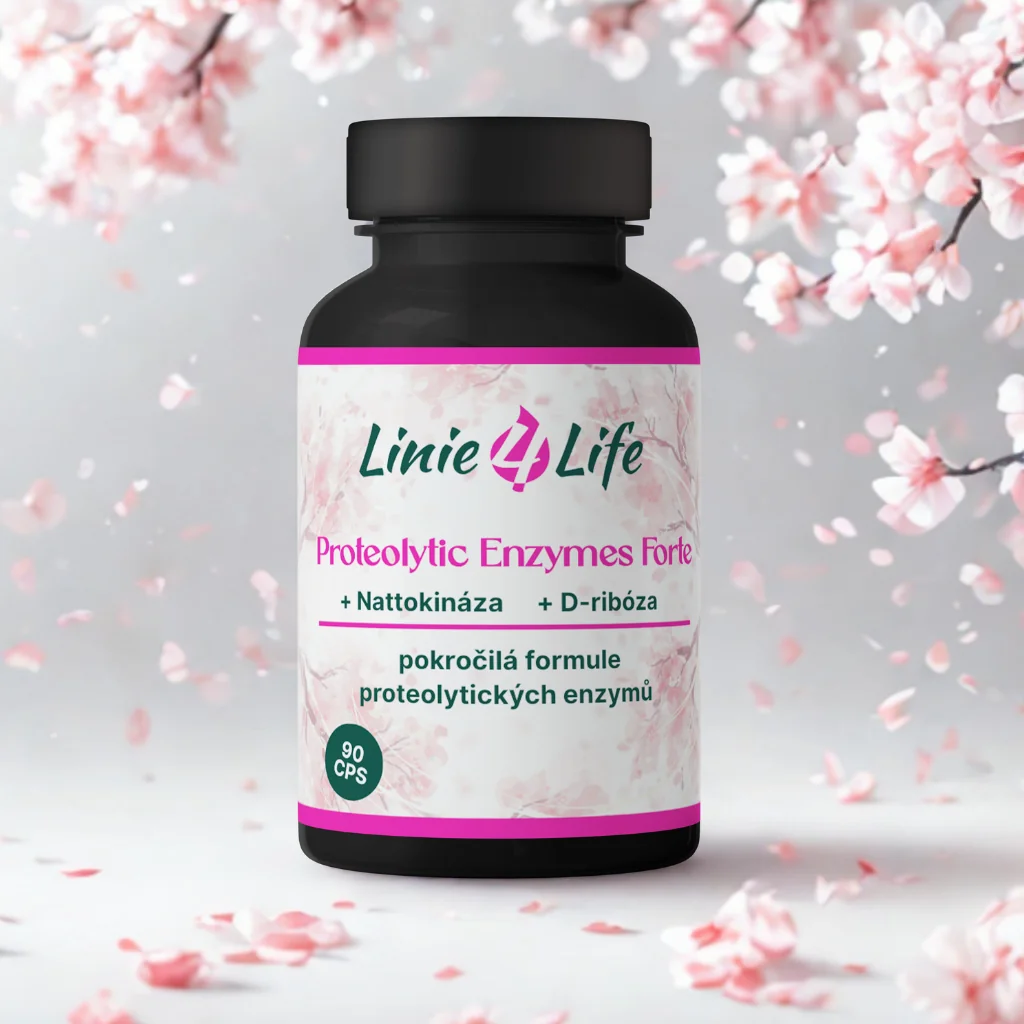 Linie4Life PROTEOLYTIC ENZYMES FORTE + nattokináza + D-ribóza 90 kapsúl 90 kapsúl/30 dní