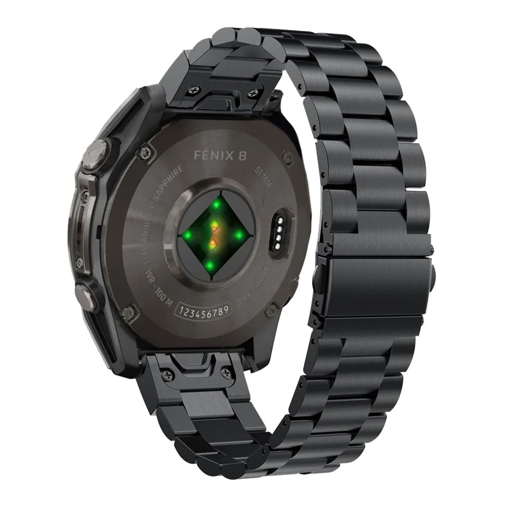 Tech-Protect Stainless remienok na Garmin Fenix 5 / 6 / 6 Pro / 7 / 8 47mm / E, black