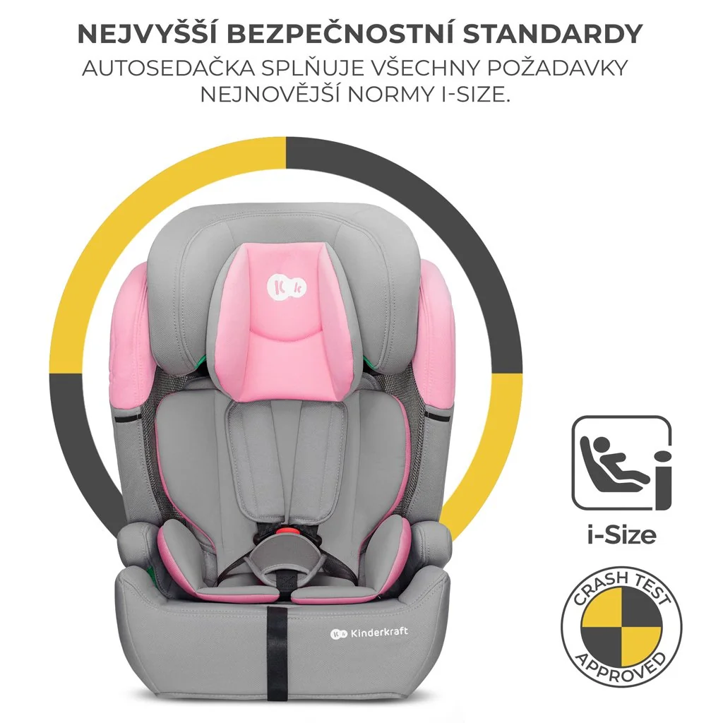 Autosedačka Comfort up i-size pink (76-150 cm)