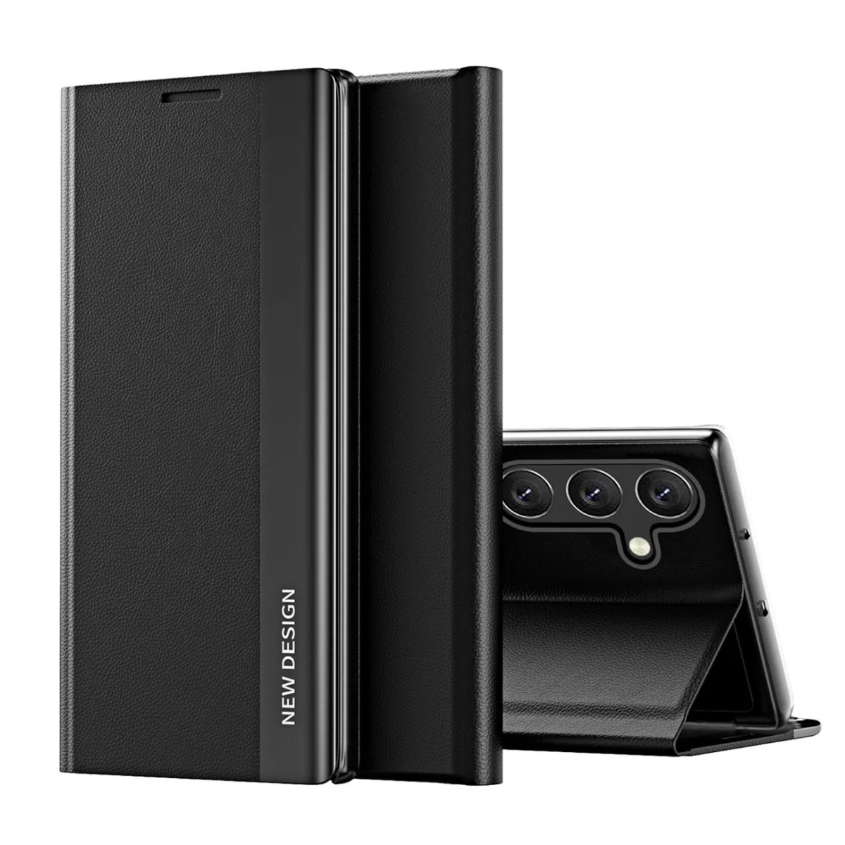 MG Sleep Case Pro knižkové puzdro na Samsung Galaxy S25, čierne
