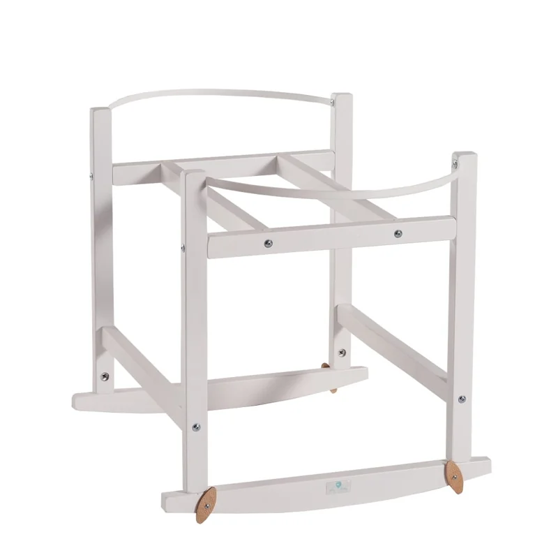 AHOJBABY Stojan hojdací na Mojžišov košík pre bábätko RockingBaby White biely 1×1 ks, hojdací stojan