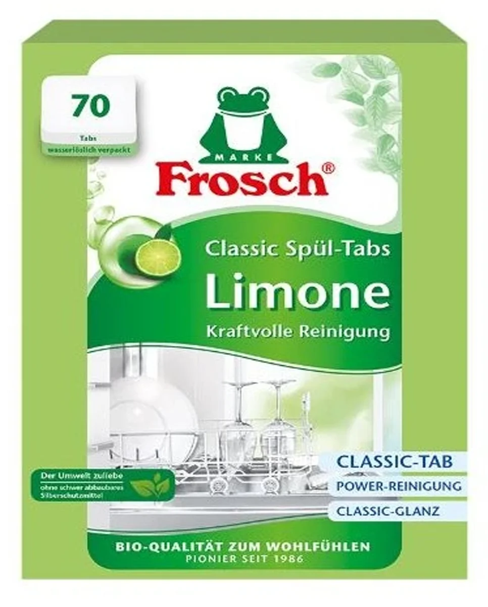 FROSCH Tablety do umývačky klasické Limetka 1×70 ks, tablety do umývačky