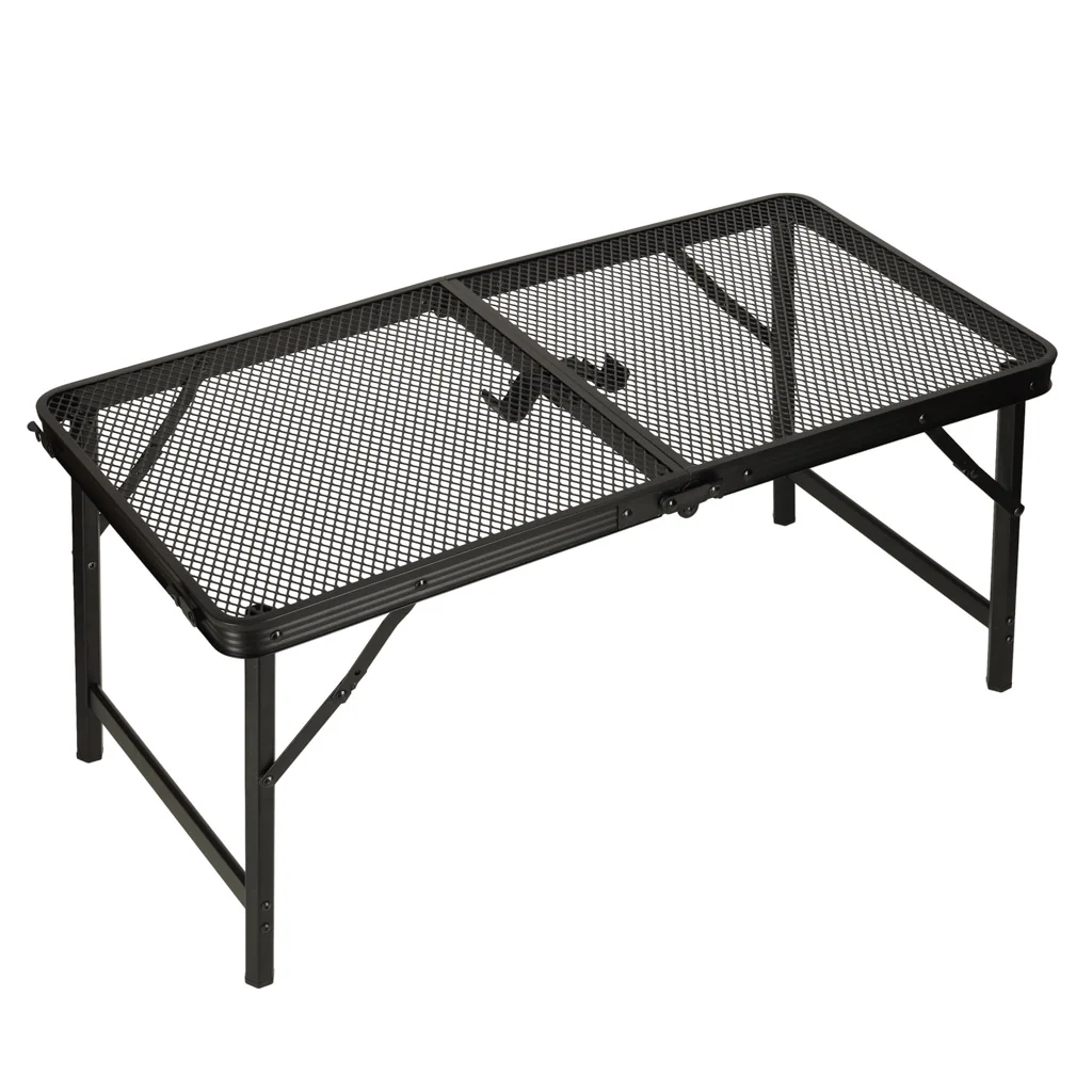 Skladací turistický stôl LUARO 80×40 cm výška 66/37 cm hliník