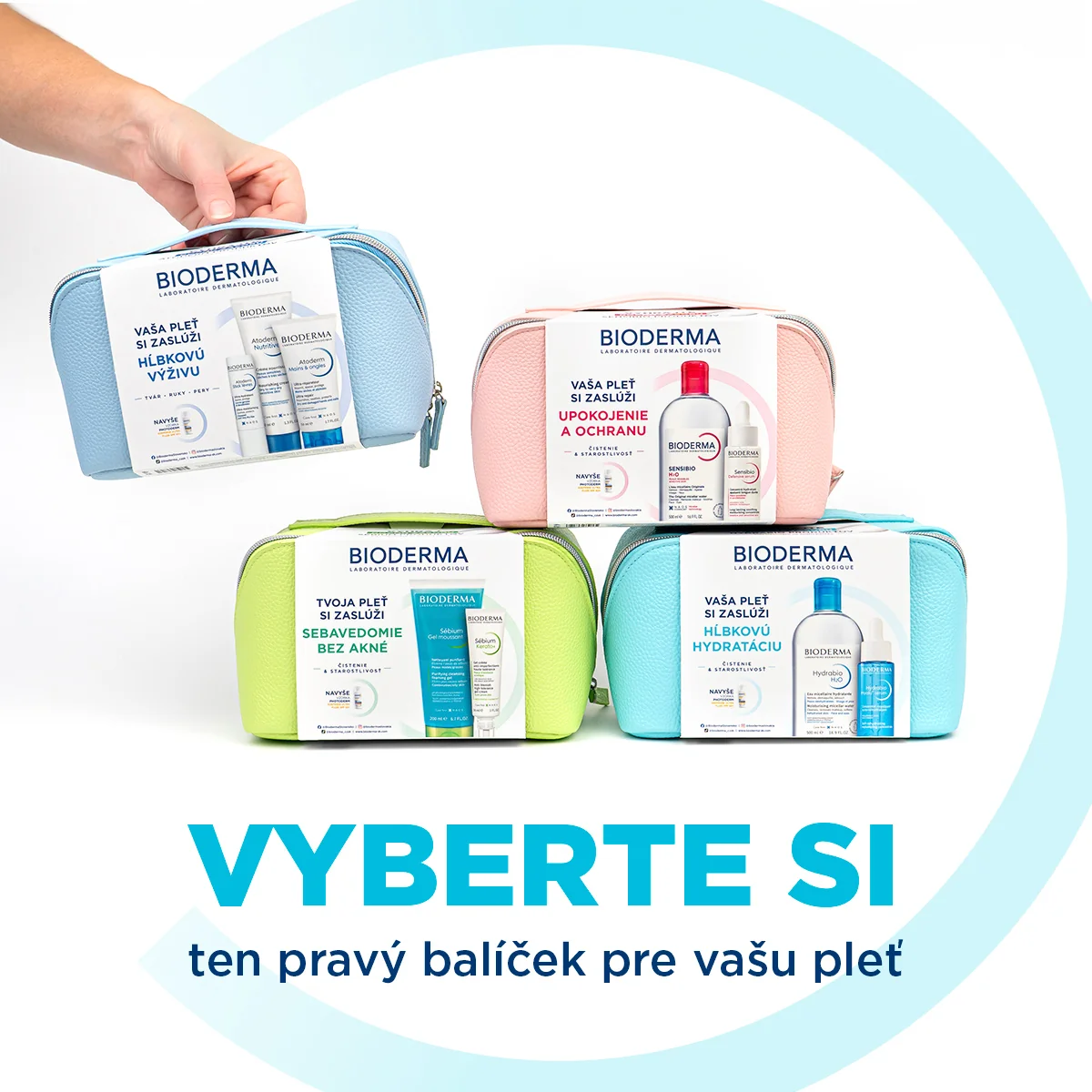 Bioderma Hydrabio darčekový balíček pre dehydratovanú pleť a vrásky 1 set