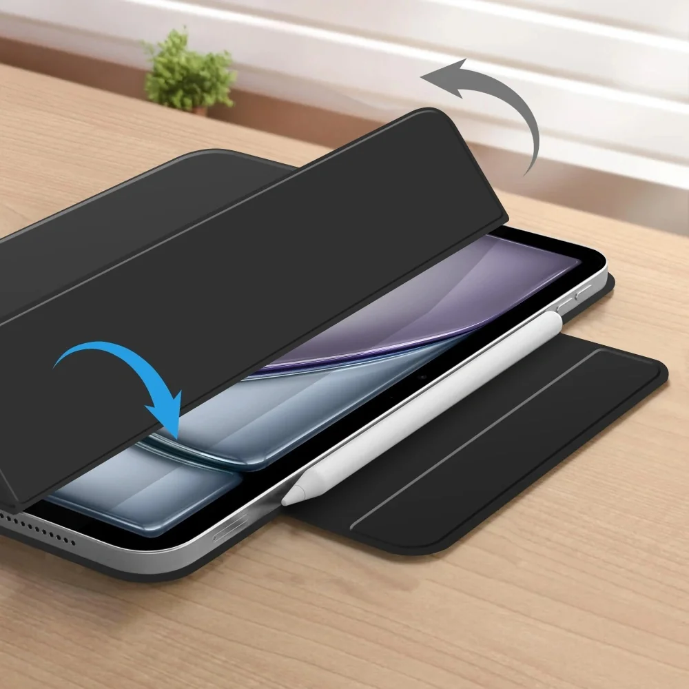 Tech-Protect Smartcase Magnetic puzdro na iPad Air 13'' 1-2gen 2024-2025, čierne 25, čierne