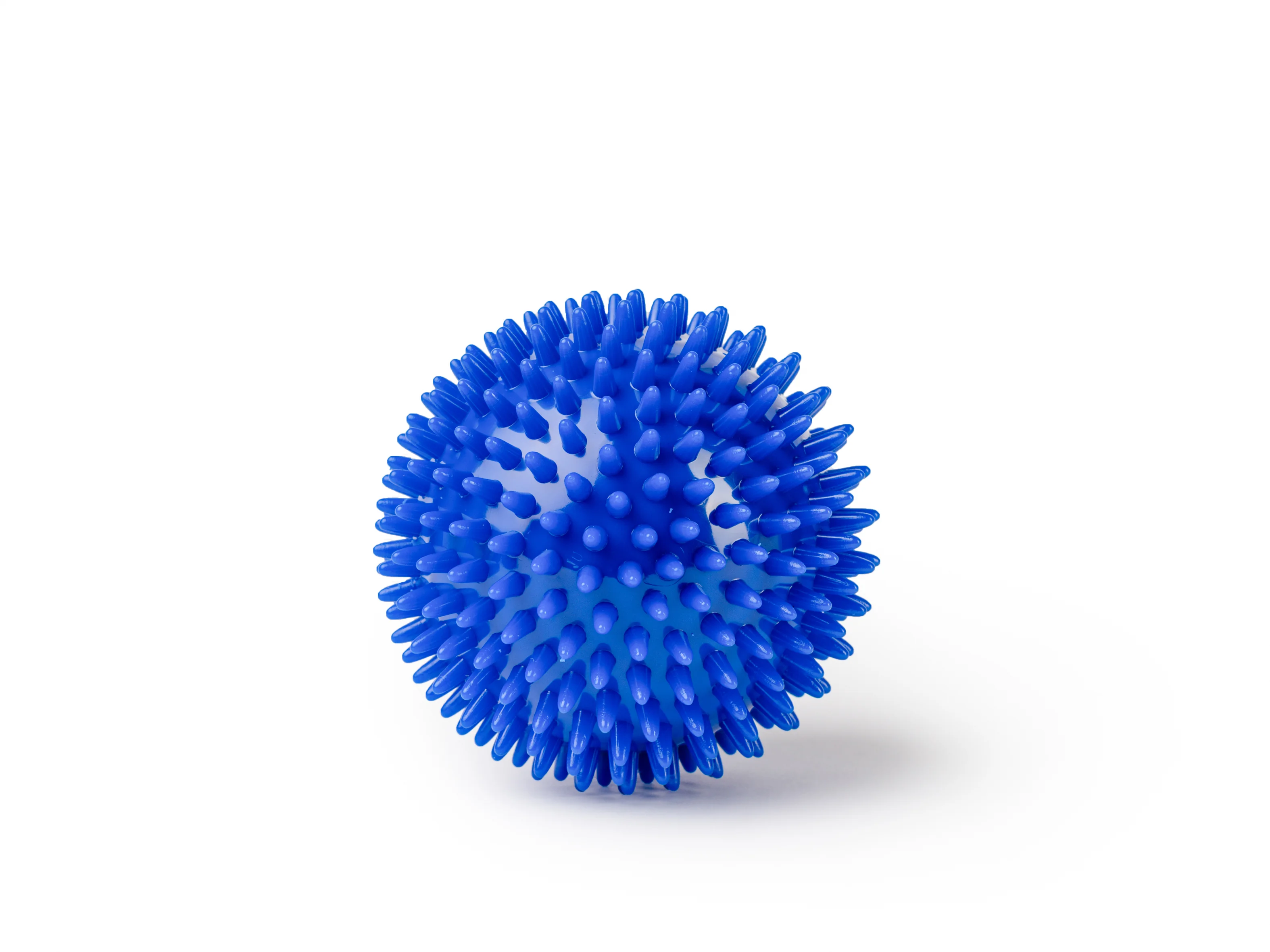 Rehabiq Masážna loptička ježko, 10 cm, modrá 1 ks