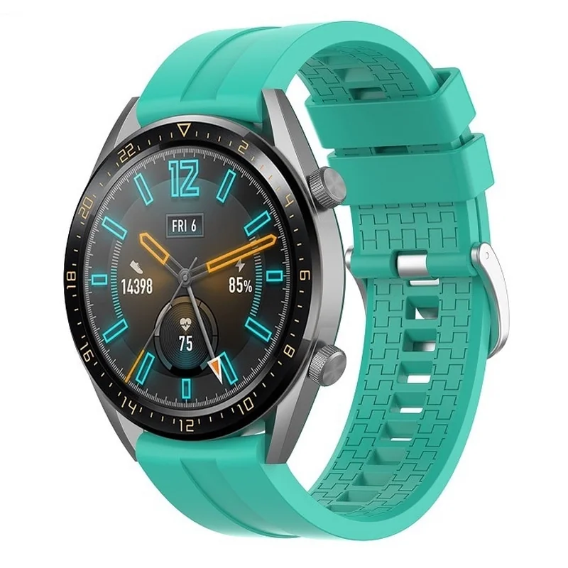 BStrap Silicone Cube remienok na Garmin Vivoactive 4 teal